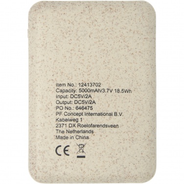 Asama 5000 mAh wheat straw power bank