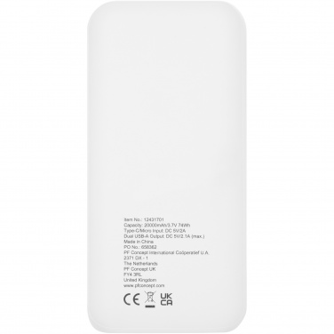 Electro 20.000 mAh recycled plastic power bank 