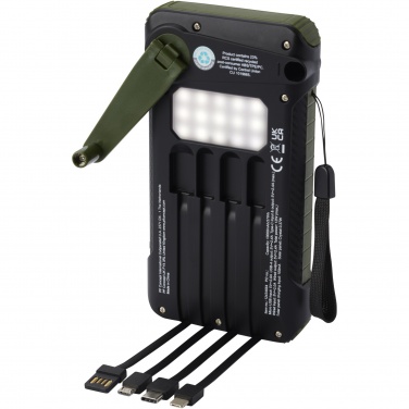Soldy 10.000 mAh RCS recycled plastic solar dynamo power bank 