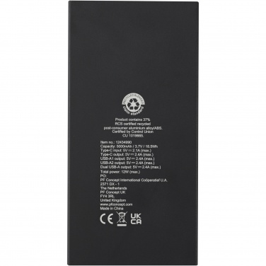 Connect 5000 mAh recycled aluminium power bank 