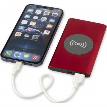 Juice 4000 mAh Type-C recycled aluminium wireless power bank 