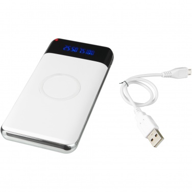 Constant 10 000 mAh juhtmevaba akupank LED-iga, valge – detailvaade 6