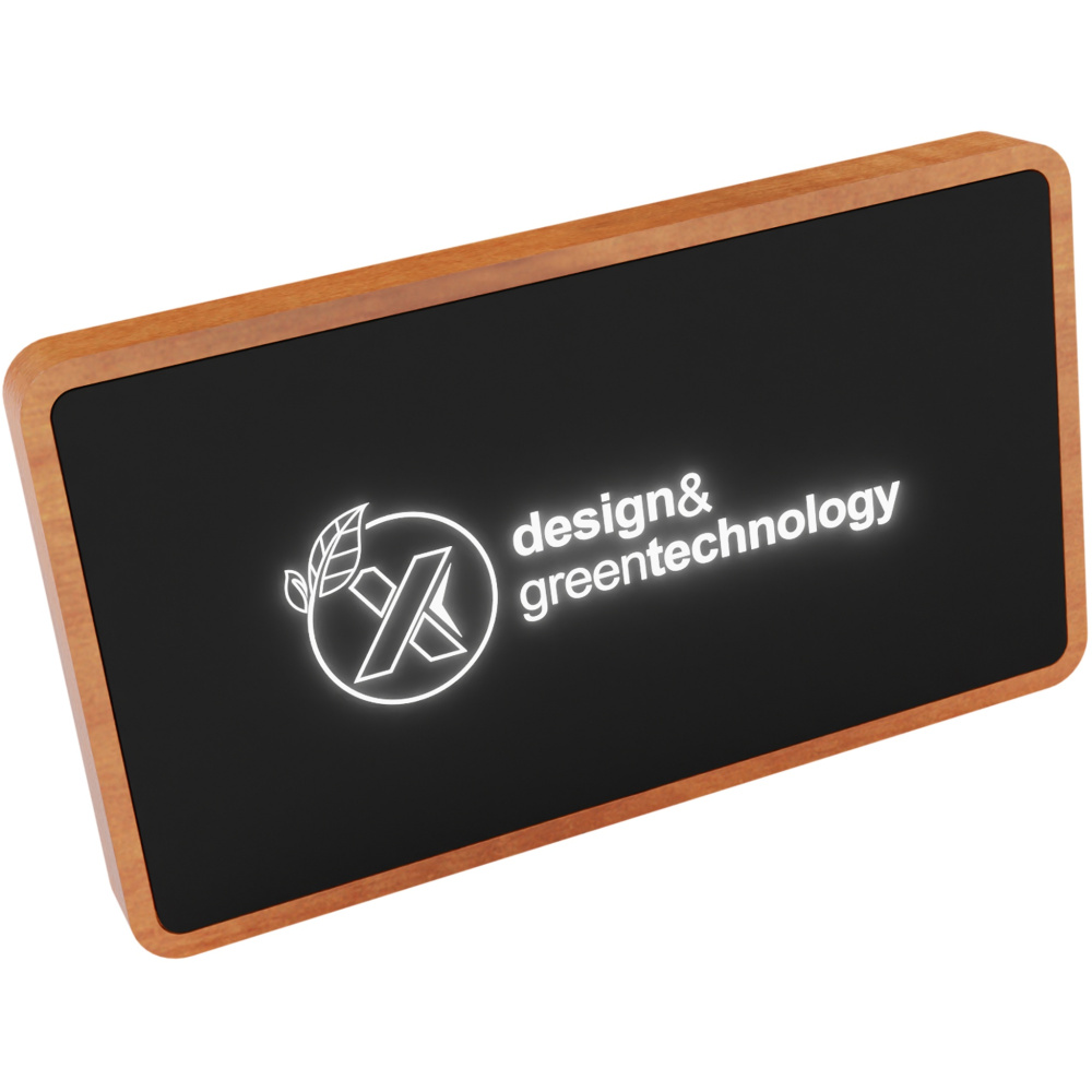 SCX.design P36 5000 mAh helendava logoga juhtmevaba laadimisega akupank, must, värvivariant, Täiesti must