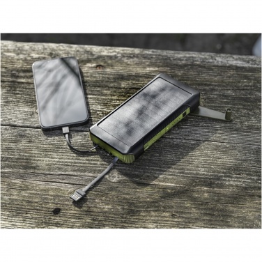 Soldy 10 000 mAh päikesepaneeli ja dünamoga akupank taaskasutatud plastist – detailvaade 4