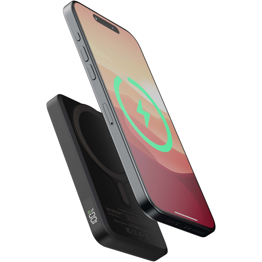 Xtorm FS5W051 5000 mAh magnetiline juhtmevaba akupank, must, värvivariant, Täiesti must