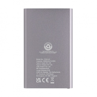 RCS 4000 mAh USB-C akupank taaskasutatud alumiiniumist