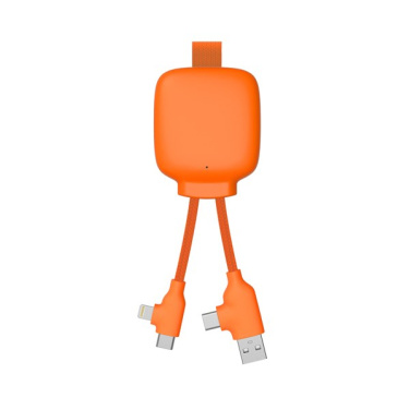 Oranž Xoopar Gamma Lite 3000 mAh akupank tekstiilaasa ja kahe kaabliotsaga