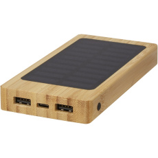 Alata 8000 mAh bambusest päikesepaneeliga akupank