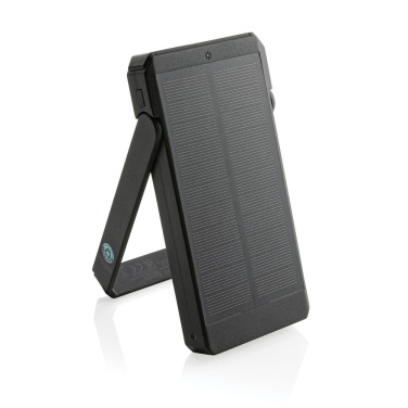 Skywave RCS taaskasutatud plastist päikeseenergiapank 10000 mAh, must, detailvaade (1)