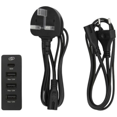 ADAPT 72 W taaskasutatud plastist PD laadimisjaam, must, tootepilt, Täiesti must (2)