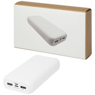 Electro 20 000 mAh taaskasutatud plastist akupank, valge, tootepilt (2)
