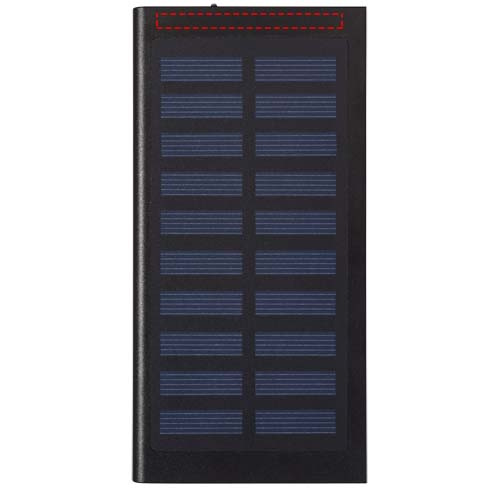 Stellar 8000 mAh päikesepaneeliga akupank: Logo asukoht – toote esikülg