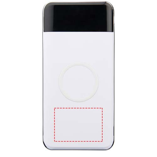 Pidev 10 000 mAh juhtmevaba toitepank LED-iga: Logo asukoht – toote alaosa