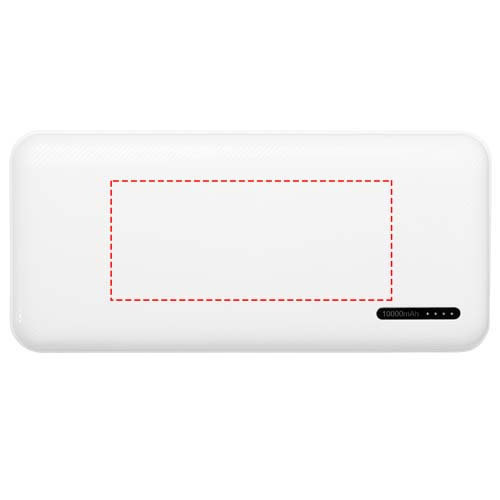 Compress 10 000 mAh suure energiatihedusega akupank: Logo asukoht – toote esikülg