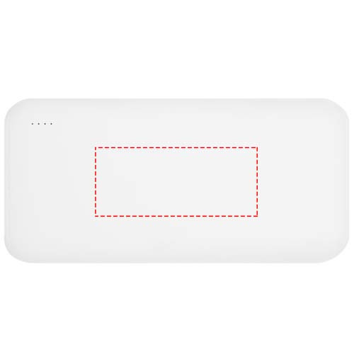 Electro 20 000 mAh taaskasutatud plastist akupank: Logo asukoht – toote esikülg