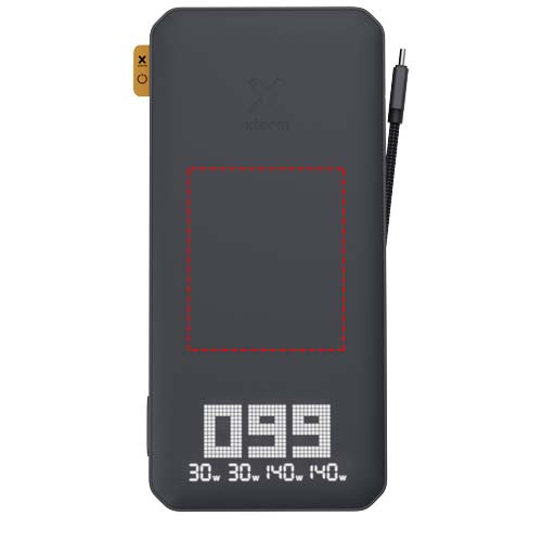 Xtorm XB403 Titan Ultra 27 000 mAh 200 W sülearvuti akupank: Logo asukoht – toote esikülg