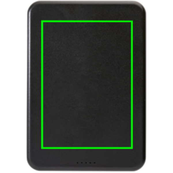 Magnetix RCS taaskasutatud plastist 5000 mah magnetjõupank: Logo asukoht – toote tagakülg