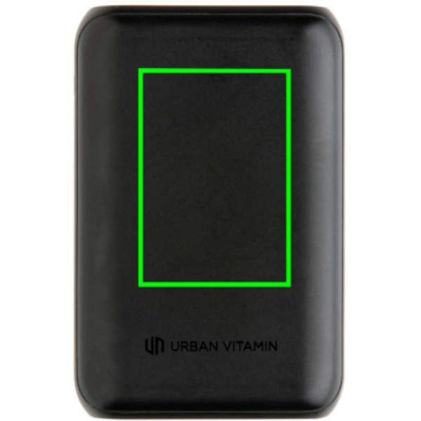 Urban Vitamin Alameda 10 000 mAh 18W PD toitepank: Logo asukoht – toote esikülg