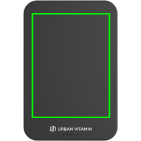 Urban Vitamin Richmond RCS plastikust/alumiinium 5000mah akupank: Logo asukoht – toote tagakülg