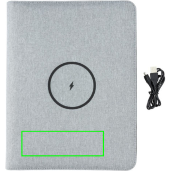 Air 5W juhtmevaba laadimisega sülearvuti koos 5000mAh akupangaga: Logo asukoht – toote esikülje alaosa