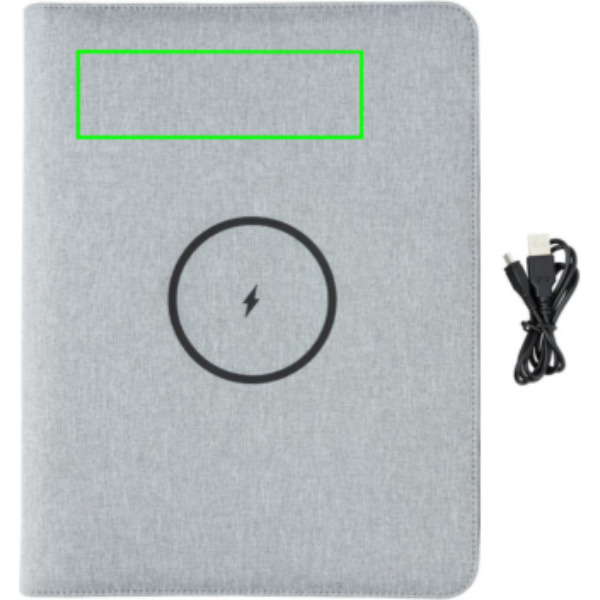 Air 5W juhtmevaba laadimisega sülearvuti koos 5000mAh akupangaga: Logo asukoht – toote esikülje ülaosa