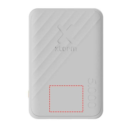 Xtorm XG205 Go2 12 W 5000 mAh kiirlaadimisega akupank: Esikülg · Laser engraving