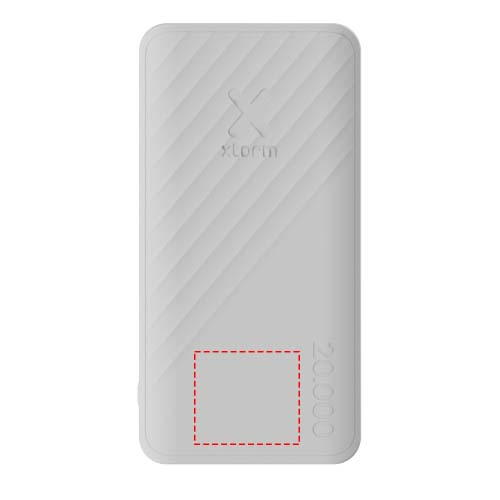 Xtorm XG220 Go2 15 W 20 000 mAh kiirlaadimisega akupank: Esikülg · Laser engraving