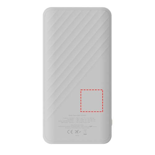 Xtorm XG220 Go2 15 W 20 000 mAh kiirlaadimisega akupank: Tagakülg · Laser engraving